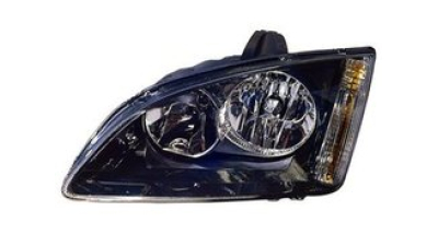 Far Ford Focus 2 (Da ) 11.2004-01.2008, Stanga, tip bec H1+H7, ECE, reglare electrica, culoare negru, fara motoras reglare, Depo, 1329413, 1329413/1480996