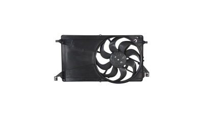 GMV radiator electroventilator Ford Focus 2 (Da_), 2004-2011, Mazda 3 (Bk), 2003-2009, Volvo C30, 2006-2013, S40/V50, 2004-2012, dimensiune 390mm, cu 2 pini, fara modul control electricmm, Aftermarket