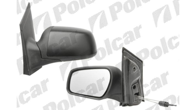 Oglinda exterioara Ford Focus 2 (Da ) 11.2004-01.2008 partea dreapta View Max crom convex carcasa prevopsita grunduita reglare manuala prin cablu fara incalzire