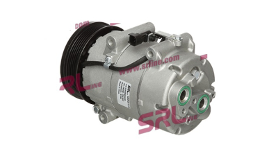 Compresor aer conditionat Ford Focus II, 2004-2011; C-MAX, 2007-2011, motorizare 2.0 TDCI 81/100kw, diesel, rola curea 120 mm, 6 caneluri, Visteon tip: VS16