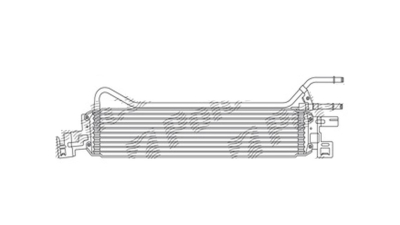 Radiator racire ulei motor, termoflot Ford Focus II, 11.2004-12.2011, motor 1.6, 74 kw, 2.0, 107 kw, benzina, cv automata, 584x121x22 mm, racitor transmisie, din aluminiu brazat