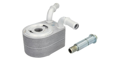 Radiator racire ulei motor, termoflot Ford C-MAX, 04.2007-09.2010, Focus C-MAX, 07.2004-03.2007, Focus II, 07.2004-09.2012, motor 1.6, 85 kw, benzina, 95x125x78 mm, garnituri incluse, din aluminiu