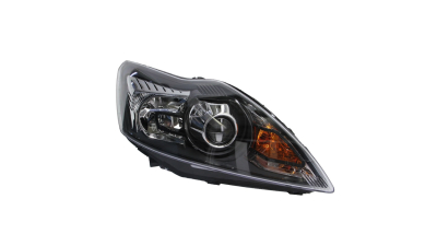 Far Ford Focus II, 01.2008-12.2010, partea Dreapta, electric, negru, cu motoras, tip bec xenon D1S+H1+PY21W+W5W, Depo 431-1183RMLEHM2