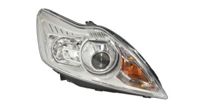 Far Ford Focus 2 (Da), 01.2008-12.2010, partea Dreapta, xenon; D1S+H1+PY21W+W5W; electric; argintiu; fara bec descarcare; fara ballast; cu motor, DEPO