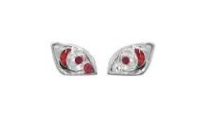 Stop spate lampa Ford Fiesta/Courier (Jas/Jbs), 11.95-08.99, spate, omologare ECE, cu suport bec, argintiu transparent, tuning,, Stanga , Dreapta