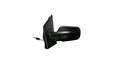 Oglinda exterioara Ford Fiesta (Jhs) 01.2002-09.2008 partea dreapta Best Auto Vest crom convex carcasa neagra reglare manuala prin cablu fara incalzire