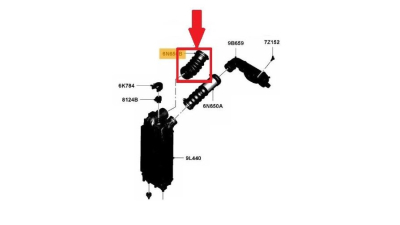 Furtun intercooler, supraalimentare Ford Fiesta 2008-2017, diametru 61/61 mm, silicon, BestAutoVest 3212PT-1