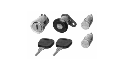 Set yale inchidere Ford Fiesta (Jhs), 01.2002-09.2005, cu chei, cu 2 butuci blocare usa, cu yala spate, cu cilindru de blocare a contactului de pornire