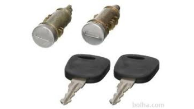 Set yale inchidere Ford Fiesta (Jhs), 01.2002-09.2005, cu chei, cu 2 usi cilindru de blocare, fata, stanga/dreapta,