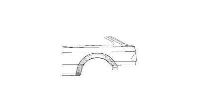 Segment reparatie aripa spate Ford Sierra 1982-1993 Partea Dreapta, Spate, model cu 4-5 usi