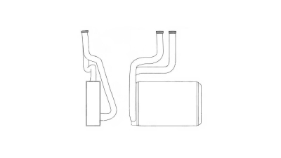 Radiator Incalzire Ford Mondeo, 09.1996-02.2007, benzina, diesel, aluminiu brazat/aluminiu, 195x150x42 mm, SRLine