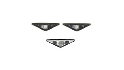 Set 2 buc lampa semnalizare aripa Ford Focus 09.1998-11.2004 MONDEO (B4Y/B5Y/BWY) 10.2000-03.2007 BestAutoVest partea Dreapta+Stanga, fumuriu, transparent, fara suport bec