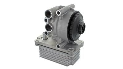 Radiator racire ulei motor, termoflot Ford Mondeo, 05.2002-05.2007, motor 2.0 TDCI, 85/96/114 kw, diesel, 95x153x53 mm, cu carcasa filtru, din aluminiu