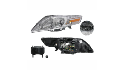 Far Ford Mondeo (BA7) 03.2007-02.2015, partea stanga fata, tip bec H1+H7+PY21W+W5W, cu motoras, versiuni fara lumini de zi, cu lumini de parcare, TYC 20-11550-05-2
