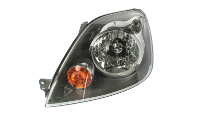 Far Ford Fiesta (Jhs), 10.2005-11.2007, partea Stanga, cu capac becuri; H4+PY21W+W5W; electric; cu motor, DEPO