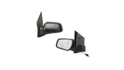Oglinda exterioara Ford Fiesta (Jhs) 10.2005-09.2008 partea stanga Best Auto Vest crom convex carcasa neagra reglare parghie fara incalzire
