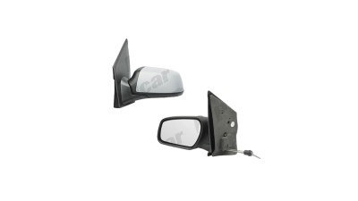 Oglinda exterioara Ford Fiesta (Jhs) 10.2005-09.2008 partea stanga Best Auto Vest crom convex carcasa prevopsita grunduita reglare parghie fara incalzire