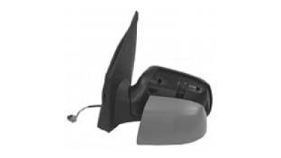 Oglinda exterioara Ford Fiesta (Jhs) 10.2005-09.2008 stanga, 5pini rectangulari, crom convex carcasa prevopsita grunduita reglare electrica cu incalzire