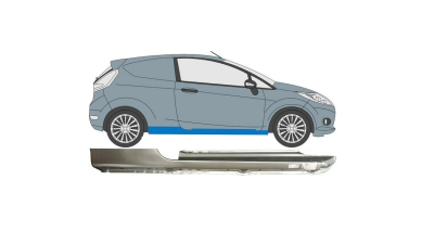 Prag metalic Ford Fiesta (Ja8), 09.2008-01.2013, 3 Usi, partea Dreapta, Aftermarket