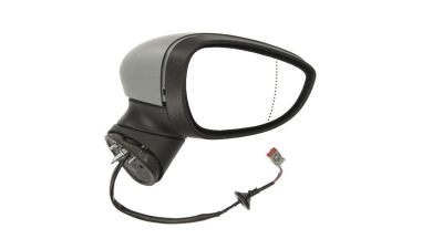 Oglinda exterioara Ford Fiesta (Ja8) 09.2008-01.2013 partea dreapta View Max crom convex carcasa prevopsita grunduita reglare electrica fara incalzire