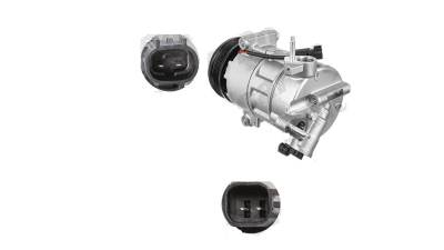 Compresor aer conditionat Ford B-MAX, 2012-, Fiesta (JA8), 2008-2017, Tourneo COURIER, Transit Courier 2014-, motorizare 1.0 Ecoboost, benzina, rola curea 108 mm, 6 caneluri, Visteon tip: VS16