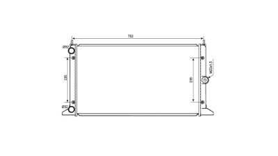 Radiator racire Ford Galaxy, 10.1995-04.2000, Motorizare 2.0 85kw Benzina, tip climatizare cu/fara AC, cutie M/A, dimensiune 645x377x34mm, Cu lipire fagure mecanica, Aftermarket