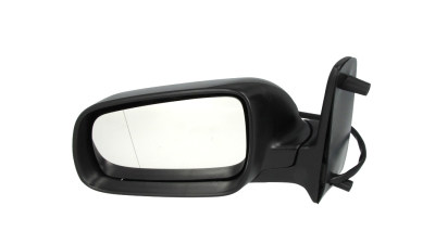 Oglinda exterioara Ford Galaxy (Wgr), 05.1995-03.1998, Seat Alhambra (7V8/7V9), 04.1996-01.1998, Vw Sharan (7M), 05.1995-04.1998, Stanga, Crom, electrica, Cu incalzire, carcasa neagra, Convex, View Max, 1063172; 1063175; 7376909; 7401076; 7M1857507F; 7M18