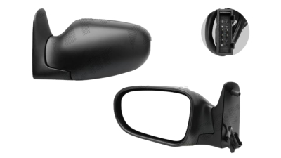 Oglinda exterioara Ford Galaxy 1998-04.2006 partea dreapta View Max cu 12pini, crom convex carcasa neagra reglare electrica cu incalzire 3241524M