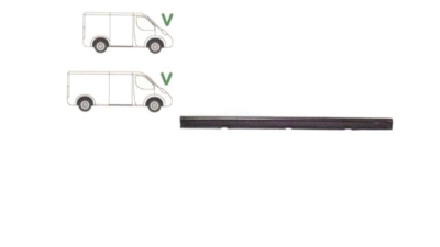 Prag Ford Transit (Ve6) 1986-1991, TRANSIT (VE64), 01.91-09.94, TRANSIT (VE83), 06.94-07.00 Dreapta sub usa culisanta, prag din metal