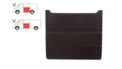 Panou reparatie lateral Ford Transit 1986-1991 Partea Stanga, Lateral, lungime 1200 mm, inaltime 106 cm, cu punte simpla, pana la geam
