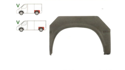 Segment reparatie aripa spate Ford Transit 1986-1991 Partea Stanga, Spate,cu punte simpla