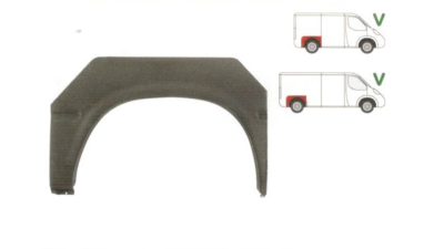 Segment reparatie aripa spate Ford Transit 1986-1991 Partea Dreapta, Spate, cu punte simpla