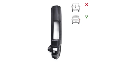Coltar aripa spate FORD TRANSIT, 10.1985-07.2000 modele cu haion, partea Dreapta, Tabla; cu locas lampa; inaltime 950 mm
