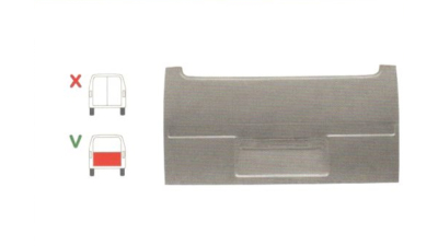 Element reparatie usa Ford TRANSIT (VE6/VE64/VE83), 10.1985-09.1994 pt modele cu haion, partea , usa spate ; haion, inaltime 760 mm, pana la geam,, 7100334