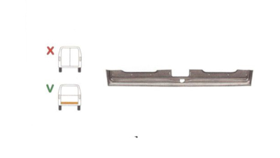 Element reparatie usa Ford TRANSIT (VE6/VE64/VE83), 10.1985-07.2000 pt modele cu haion, partea , pt haion;parte inferioara, jgheab; usa spate, 6962921