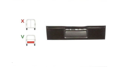 Element reparatie usa Ford TRANSIT (VE6/VE64/VE83), 10.1985-09.1994 pt modele cu haion, partea , usa spate ; haion,inaltimea 45 cm, parte inferioara, 