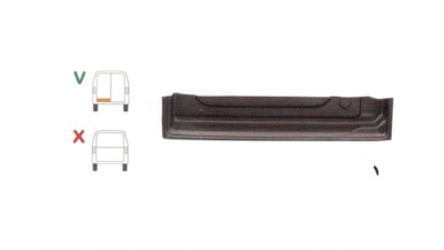 Element reparatie usa Ford TRANSIT (VE6/VE64/VE83), 10.1985-07.2000 pt modele cu 2 usi spate, partea stanga, inaltime 160 mm, parte inferioara, jgheab, usa spate, 