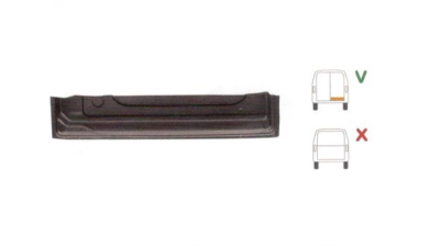 Element reparatie usa Ford TRANSIT (VE6/VE64/VE83), 10.1985-07.2000 pt modele cu 2 usi spate, partea dreapta, inaltime 157 mm; parte inferioara; usa spate ,jgheab, 