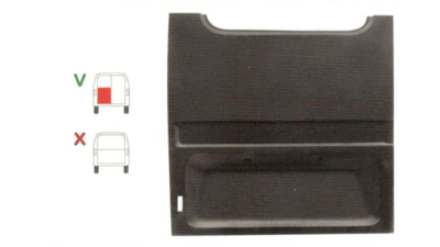 Element reparatie usa Ford TRANSIT (VE6/VE64/VE83), 10.1985-09.1994 (pt modele cu 2 usi spate), partea stanga, usa spate, pana la geam,, 