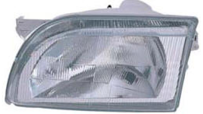 Far Ford Transit (Ve64), 01.1991-07.2000, Negru, Tip bec H4 , omologare ECE, fara motoras, 6677253; 7242045; 7242047, Dreapta, marca TYC