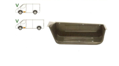 Treapta usa Ford Transit (Ve6) 10.1986-01.2000, Transit (Ve64) 01.1992-09.2000, Transit (Ve83) 06.1986-07.2000 , partea Fata Stanga, Mare, 