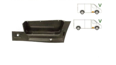 Treapta usa Ford Transit (Ve83/Ve64) 06.1992-07.2000 , partea Fata Dreapta, Cu Segment Prag Interior, 