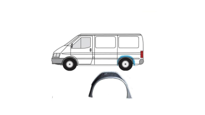Segment reparatie aripa spate interior Ford Transit 1991-2000, Partea Stanga, Spate, Model Scurt