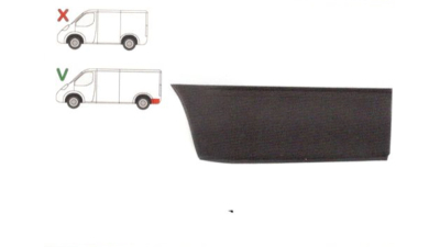 Colt aripa spate Ford Transit (Ve64/Ve83) 01.1991-07.2000 Model Lung, parte montare segment reparatie aripa spate stanga, 32458310, Aftermarket