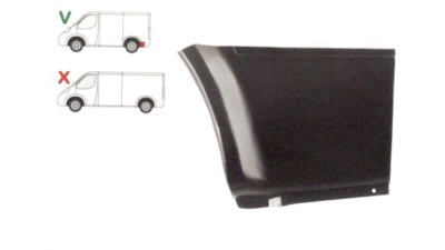 Colt aripa spate Ford Transit (Ve64/Ve83) 01.1991-07.2000 Model Scurt, parte montare segment reparatie aripa spate stanga, 32458320, Aftermarket