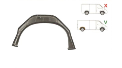 Segment reparatie aripa spate interior Mercedes Transit 1992-2000 Partea Dreapta, Spate, model elongat, Extra LONG