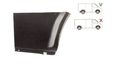 Colt aripa spate Ford Transit (Ve64/Ve83) 01.1991-07.2000 Model Scurt, parte montare segment reparatie aripa spate dreapta, 32458420, Aftermarket