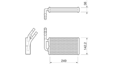 Radiator incalzire habitaclu Ford Transit Tourneo, Transit (E )