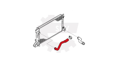 Furtun radiator Ford Transit, 86-1994, Transit 1994-2000, diametru 35/40 mm, cauciuc, BestAutoVest 3246PW-1