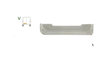 Element reparatie usa ford TRANSIT (V184/5), 05.2000-2006 , Transit/Tourneo (V347/8) 05.2006-04.2013 pt modele cu 2 usi spate, partea stanga, parte inferioara, usa spate , jgheab, 